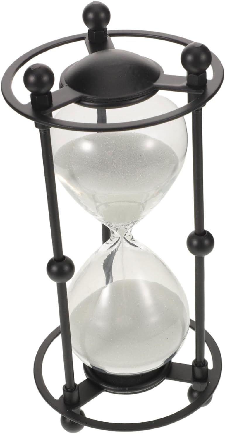 MAGICLULU Vintage Sanduhr mit Präzisem Gebets Timing und Lautlosem Betrieb aus Glas und Eisen Klassi