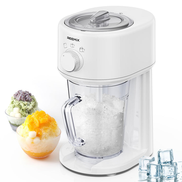 Reemix Slushy Maker Ice Shaver, Slush-Eis-Maschine, 3 Betriebs-Modi für grobes und feines Eis, Edels