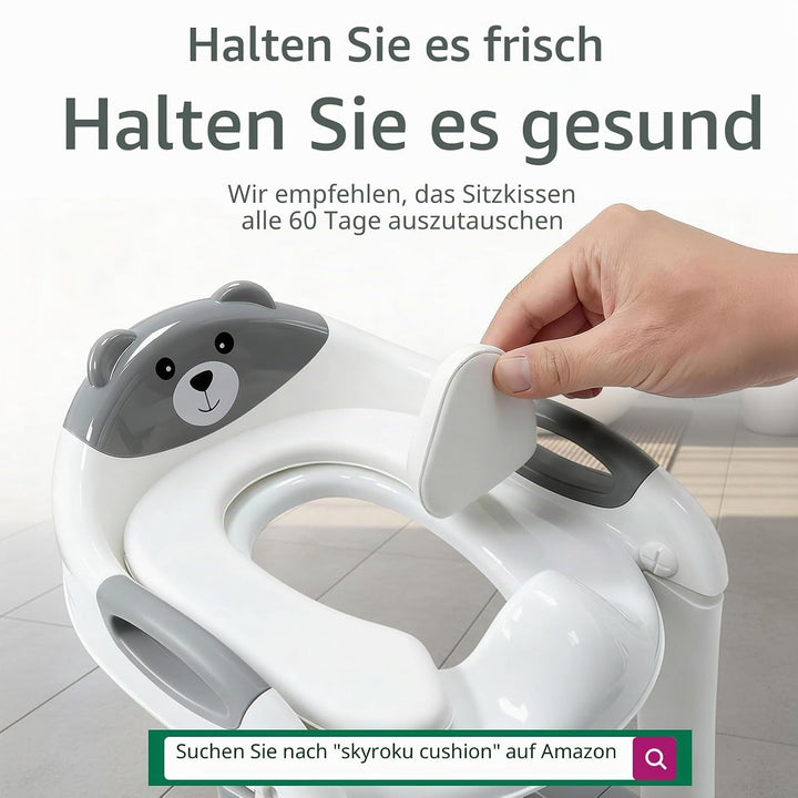 Toilettensitz Kinder mit Treppe, Upgraded WC Aufsatz für Kinder für Jungen und Mädchen, 2-in-1 Toile