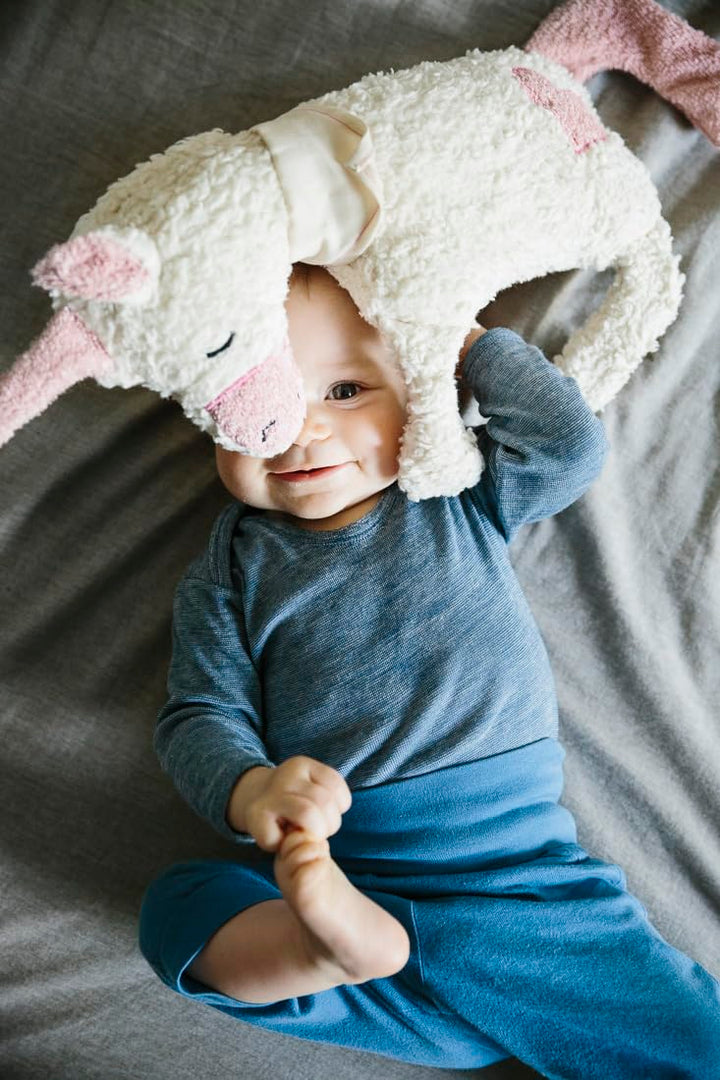 Efie Bio - Spieluhr Einhorn, Herz Applikation, kontrolliert biologischer Anbau (organic), Made in Ge
