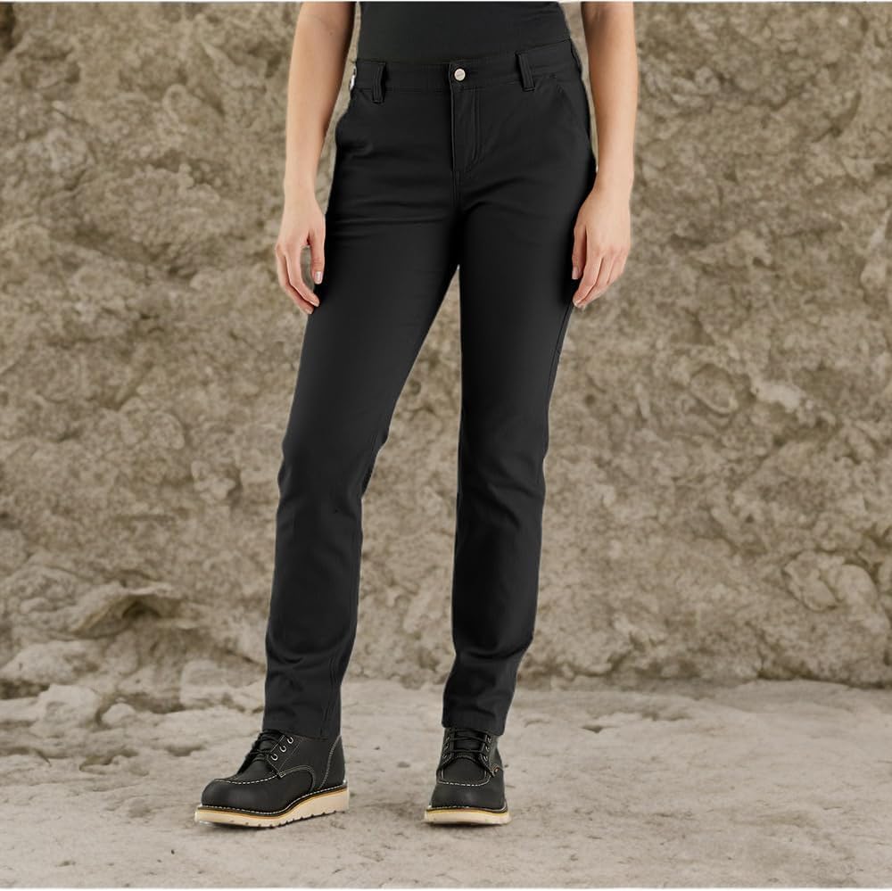 Carhartt Damen The Essential Canvas Pant Arbeitshose 40 Schwarz, 40 Schwarz