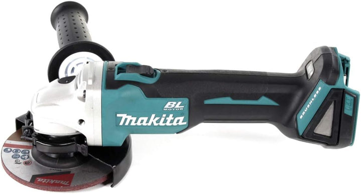 Makita DGA 504 RFJ 18 V 125 mm Akku Winkelschleifer im MAKPAC inkl. 2x BL 1830 Akku + DC18RC Ladeger
