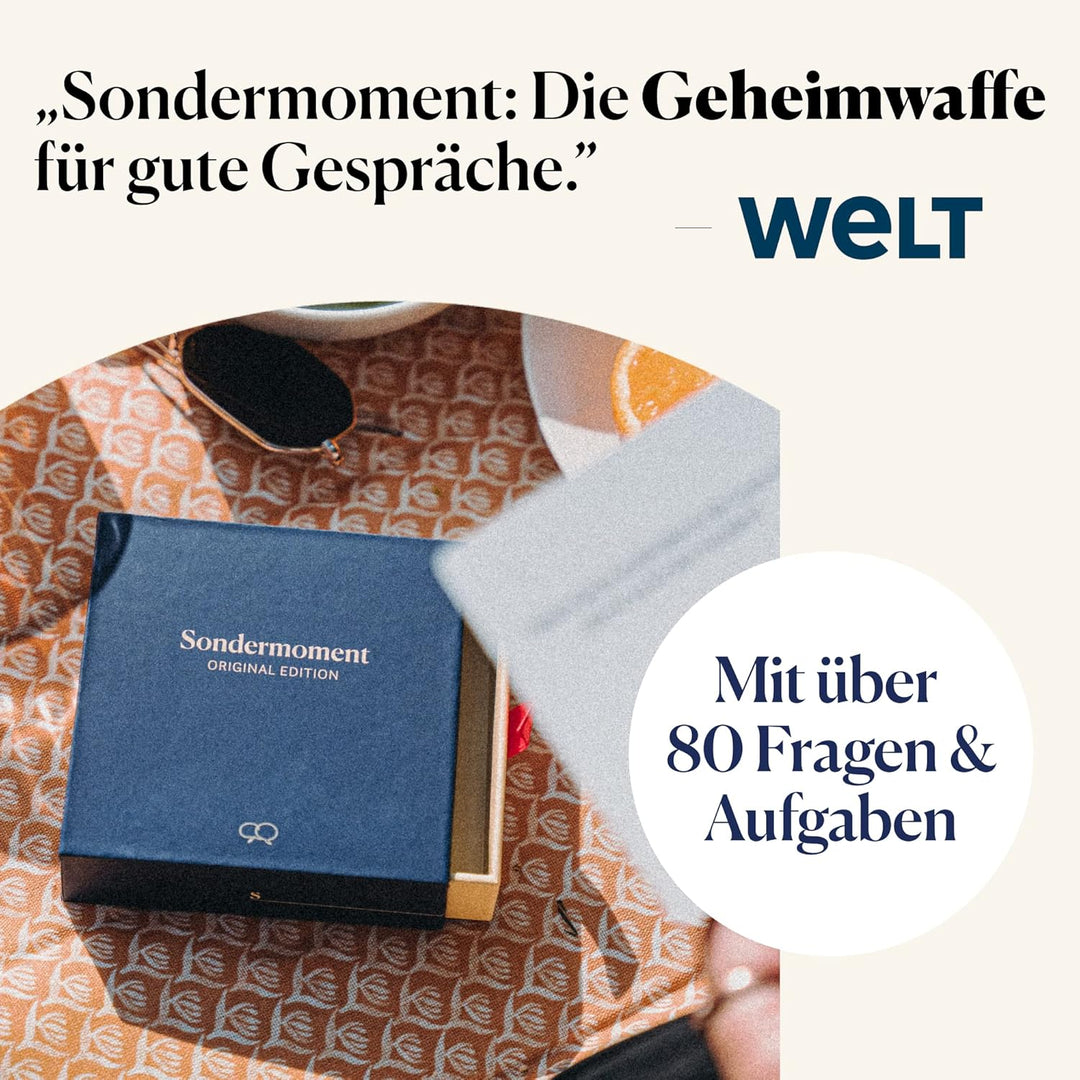 Sondermoment Original Edition 3er Set - Fragespiel für Familie, Freunde, Paare, Kollegen | Gesellsch