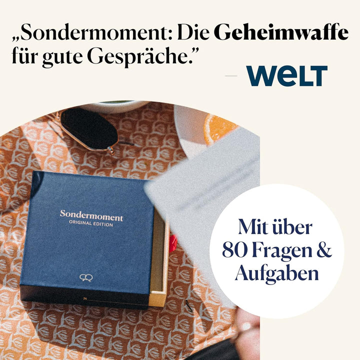 Sondermoment Original Edition 3er Set - Fragespiel für Familie, Freunde, Paare, Kollegen | Gesellsch
