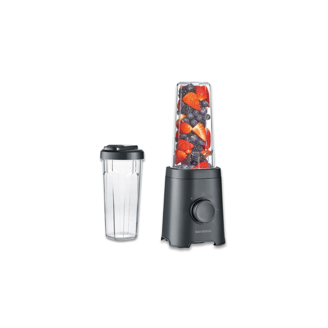 Severin Mixer & Smoothie Maker, Mix & Go, 2 Trinkbehälter á 600ml, spülmaschinengeeignet, Standmixer