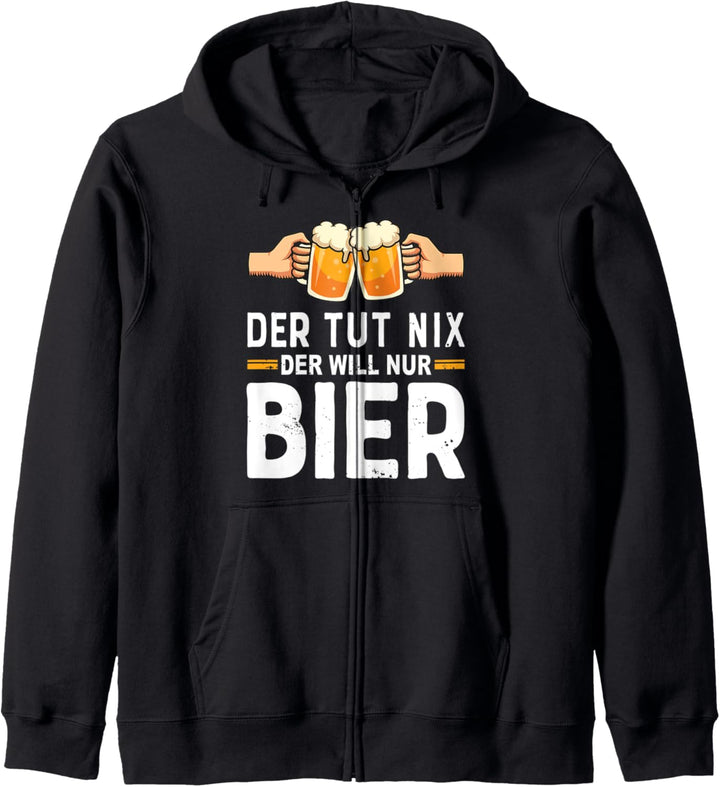 Der tut nix der will nur Bier Kapuzenjacke