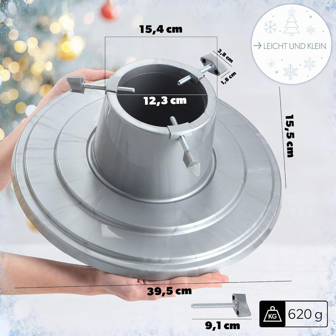KADAX Weihnachtsbaumständer, Christbaumständer mit Wasserbehälter, Tannenbaumständer für einen echte