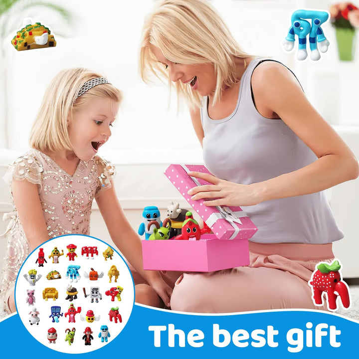 Steal a Brainrot Spielfiguren Puppenfiguren, 24pcs Mini Steal a Brainrot Figuren Set, Steal a Brainr
