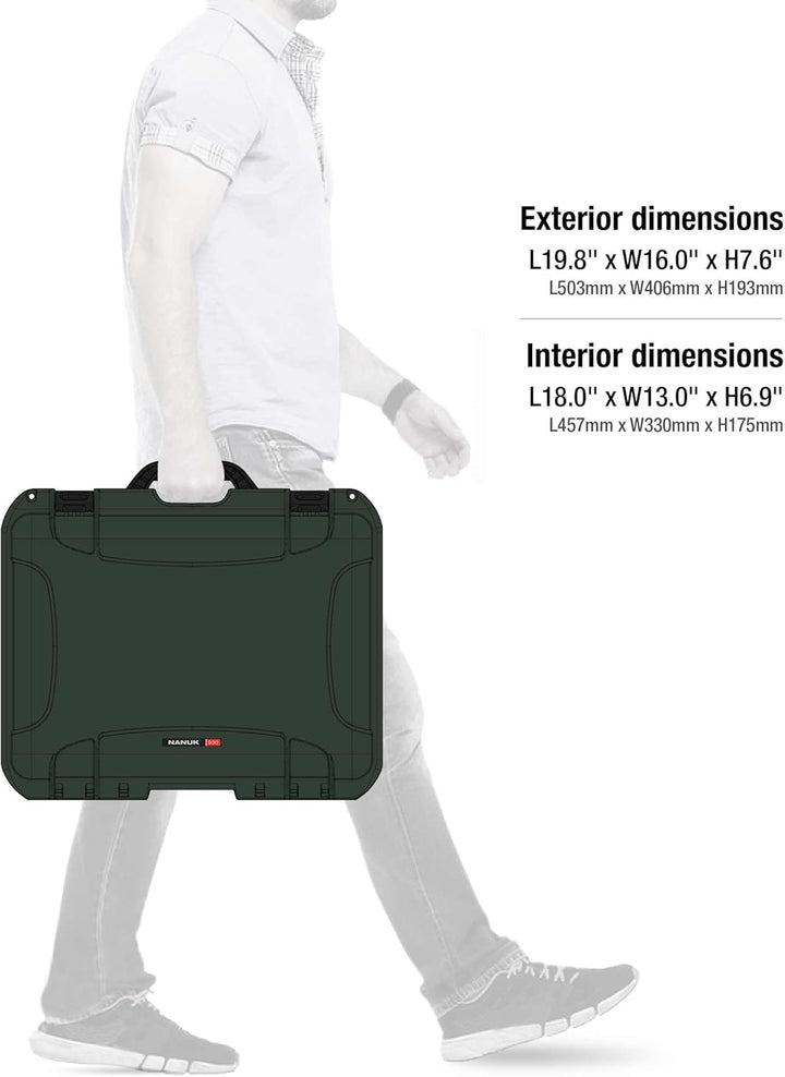 NANUK 930 Wasserdichter Hartschalenkoffer mit Schaumstoffeinlage für DJI Ronin RS 4/RS 4 Pro Combo -