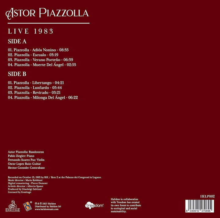 Astor Piazzolla: Live in Lugano, 1983, Vinyl