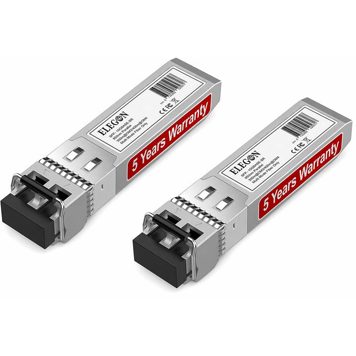 10GBASE-SR SFP+ Transceiver, 10G 850nm MMF 400m OM4/300m OM3, Duplex LC, DDM, NAS HPC, kompatibel Ci