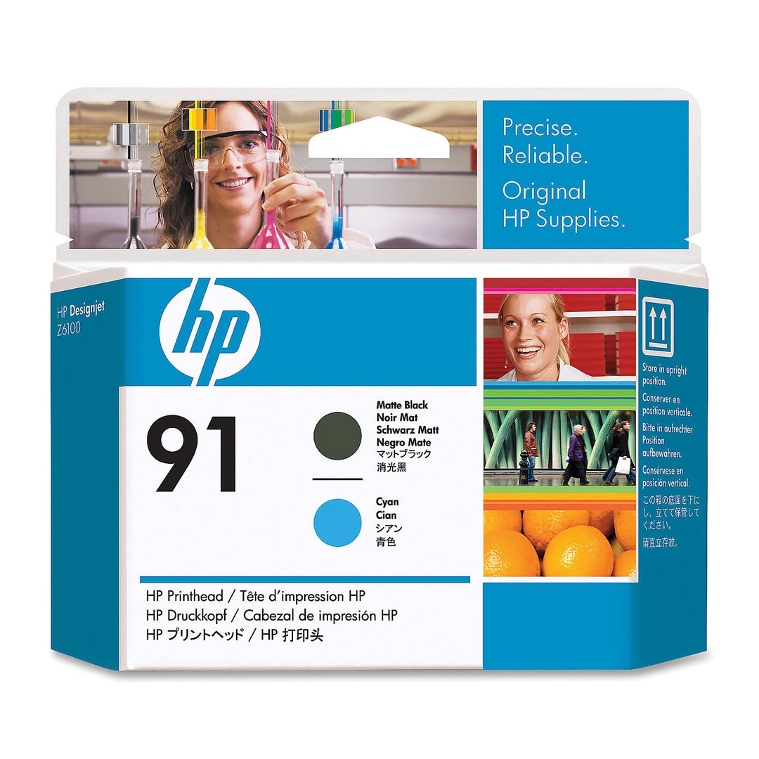 HP C9460A 91 Druckkopf matt schwarz und cyan schwarz/cyan, schwarz/cyan
