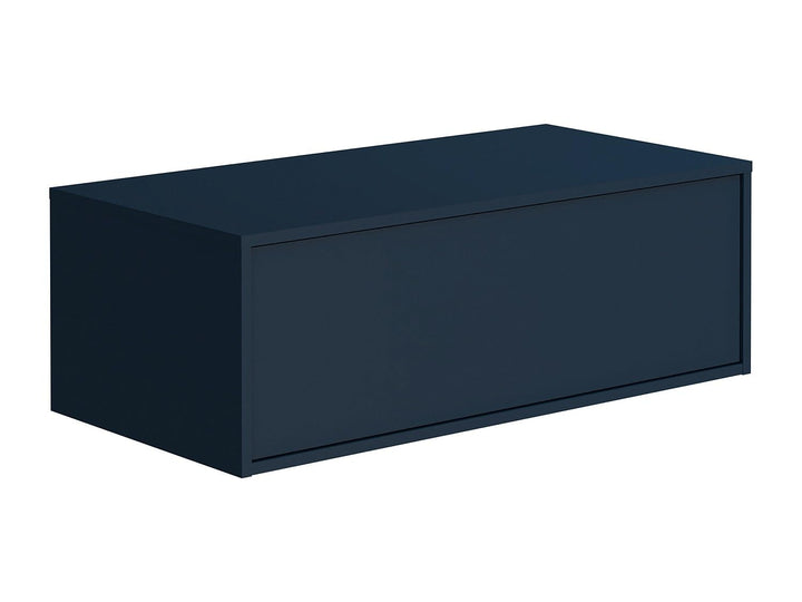 Vente-unique - Waschbeckenunterschrank hängend - Farbe Dunkelblau - 94 cm - TEANA II