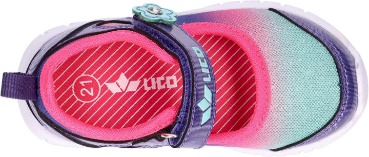 Lico Mädchen Curly V Lauflernschuhe 20 EU Rosa Lila Türkis, 20 EU Rosa Lila Türkis