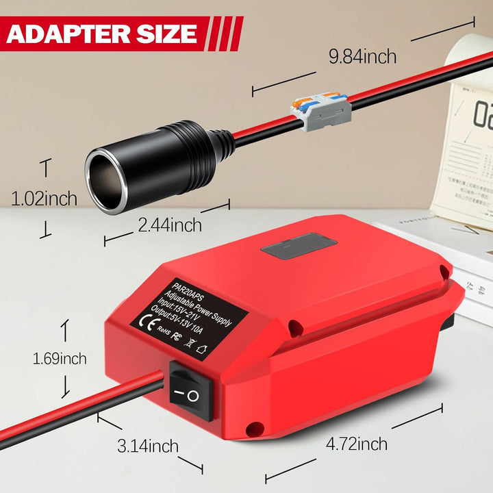 Adapter für Parkside 20V zu 12V StepDown Konverter,DIY Ladegerät Konverter