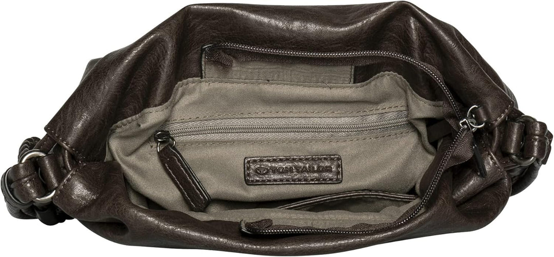 TOM TAILOR- Liza , Damen , Umhängetasche Dark Brown, Dark Brown