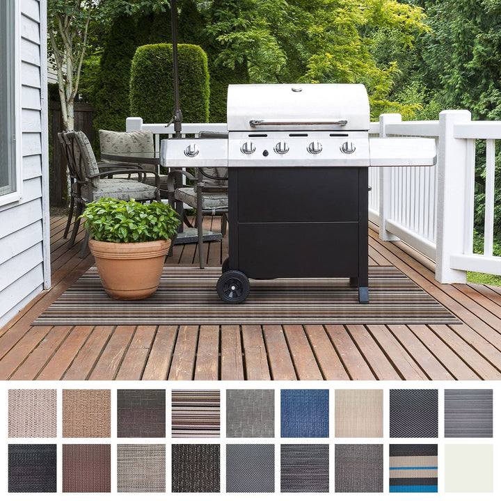 Floordirekt Grillschutzmatte | Schwer entflammbar | 2 Grössen | 5 Designs | Grillmatten zum Grillen