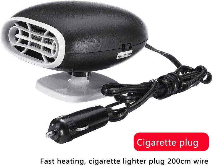 Auto-Heizlüfter, TOTMOX 12V 2-in-1 Auto-Zigarettenanzünder-Heizlüfter Defroster Demister