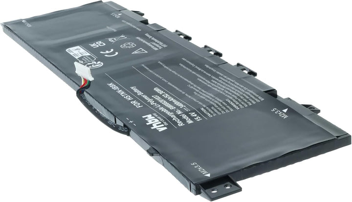 vhbw Akku kompatibel mit HP Envy 13-AH1004TX(5HS48PA), 13-AH1005TU Notebook (3400mAh, 15,4V, Li-Poly
