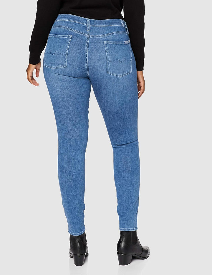 7 For All Mankind Damen The Skinny Jeans 23 Light Blue