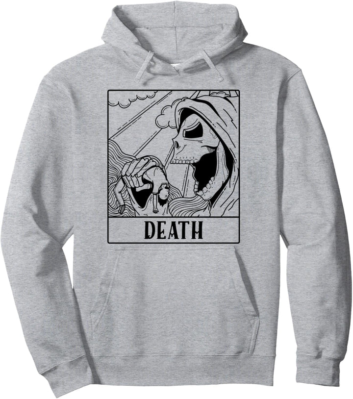 Grim Reaper Skeleton Tarot Card Blackcraft Men Women Pullover Hoodie