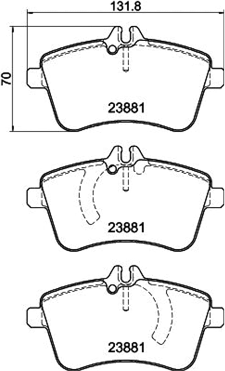 HELLA PAGID 8DB 355 010-331 Bremsbelagsatz - T1348 - Dicke/Stärke: 20.1mm - Bremssystem: Lucas - für