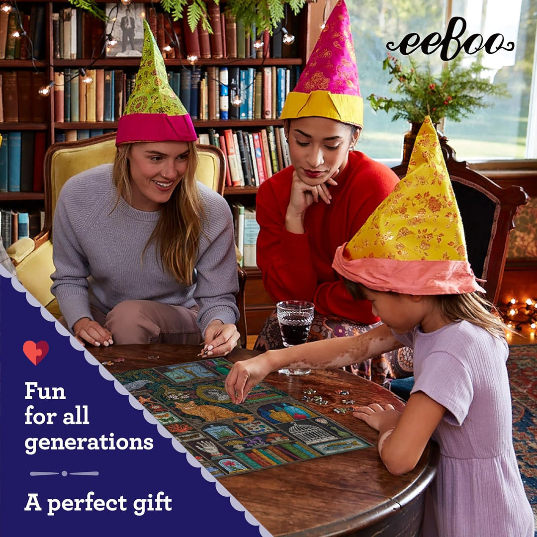 eeBoo PZTALC Puzzle, Mehrfarbig