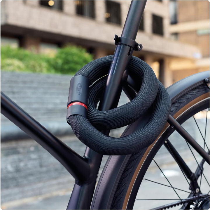 ABUS Kettenschloss Goose Lock – biegsames, klapperfreies Fahrradschloss aus gehärtetem Stahl – 6 mm