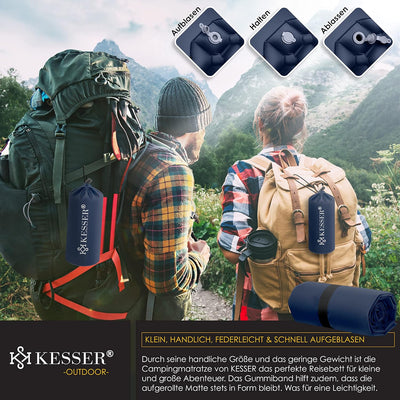 KESSER® Camping Matratze Isomatte Aufblasbare Luftmatratze Campingmatte, inkl. Tragebeutel Outdoor U