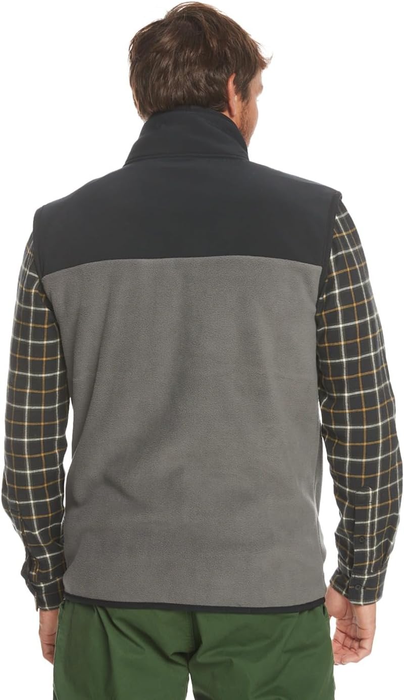 Quiksilver Herren Fz Polar Vest Sweatshirt (1er Pack) S Iron Gate, S Iron Gate