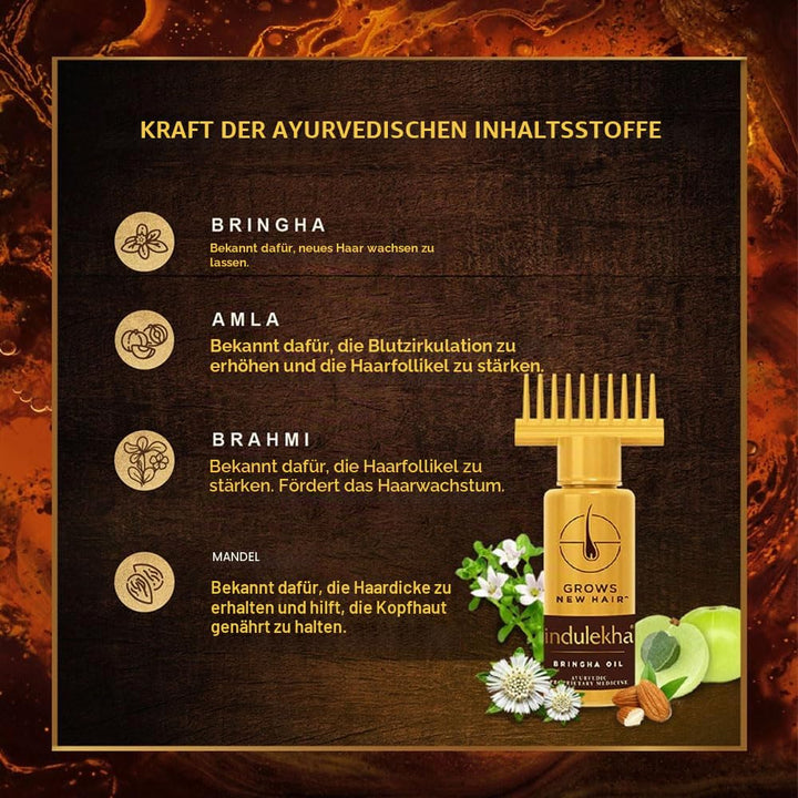 Indulekha Bhringa Haaröl, 100 ml, aus Indien, 2 Stück 200 ml (1er Pack), 200 ml (1er Pack)