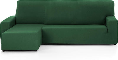 Martina Home - Sofabezug für Chaiselongue, Modell Túnez, modernes Design, Stoff, Flaschengrün, kurze