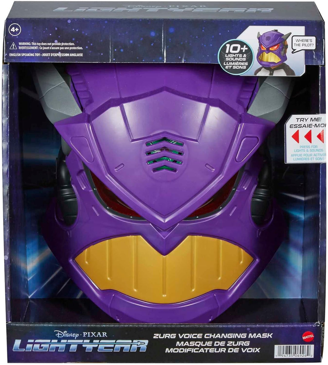 Disney Pixar Lightyear HHJ60 Action Figure Roleplay, Multicolour Zurg Mask, Zurg Mask