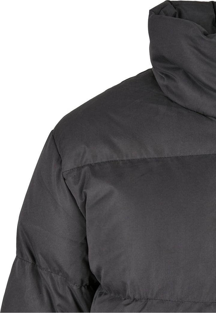 Urban Classics Damen Ladies Short Peached Puffer Jacket Jacke S Schwarz, S Schwarz