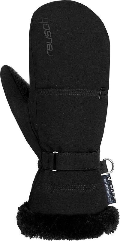 Reusch Damen Fäustlinge Luna R-tex Xt Mitten Warm, Wasserdicht, Atmungsaktiv 8 Schwarz, 8 Schwarz