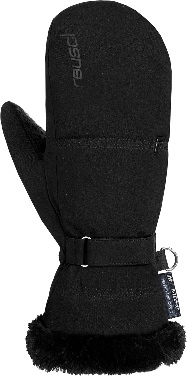 Reusch Damen Fäustlinge Luna R-tex Xt Mitten Warm, Wasserdicht, Atmungsaktiv 7.5 Schwarz, 7.5 Schwar