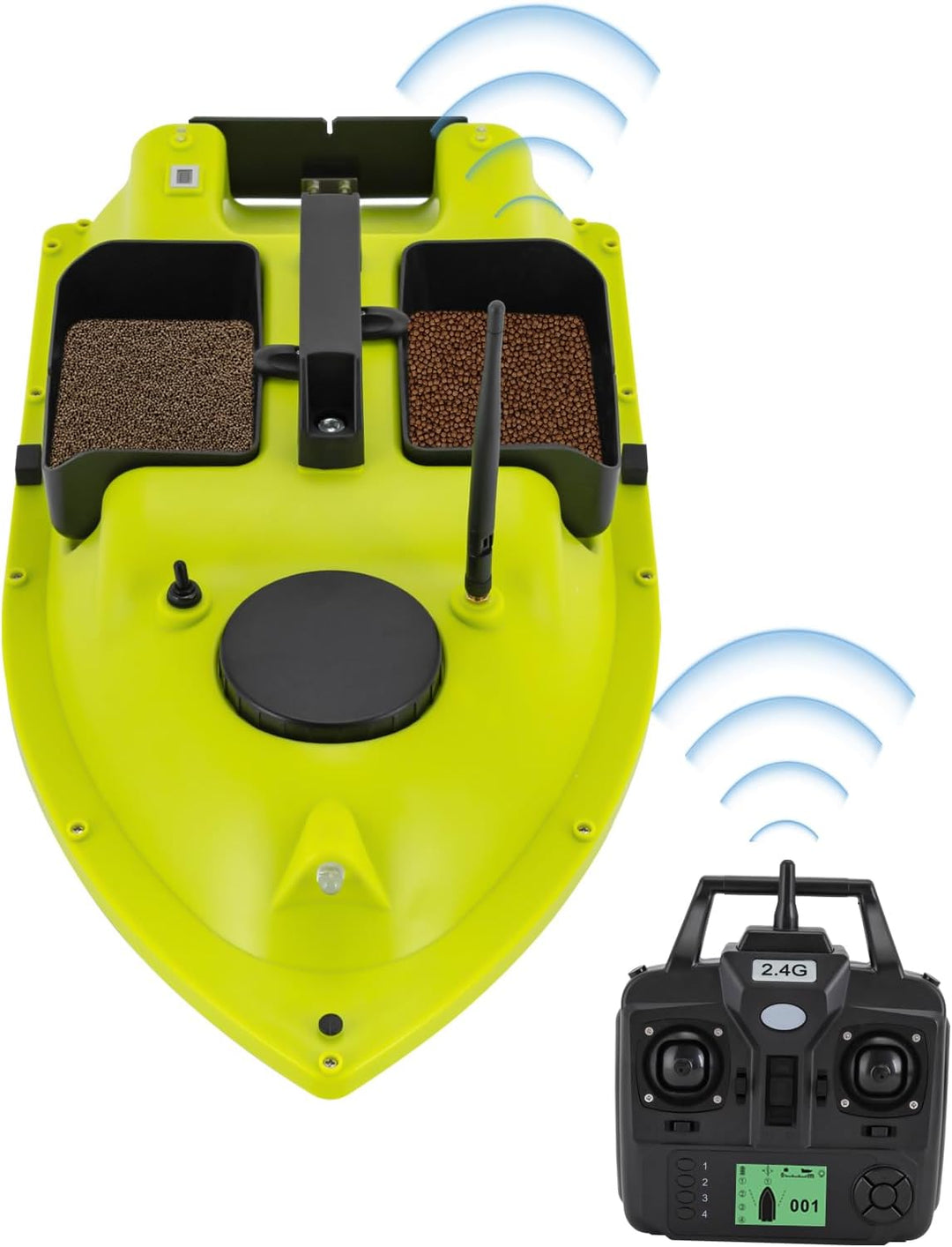500M GPS Köderboot, GPS Köderboot, Sonar-Fathometer | 52W LCD Fischfinder, Echolot Angeln mit Fernst