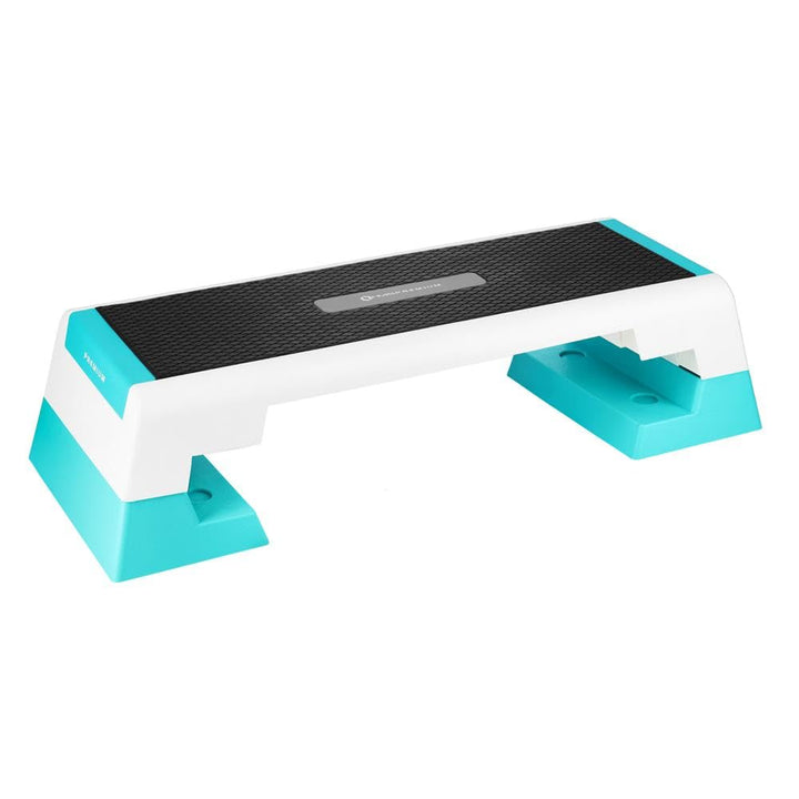 HMS Premium Aerobic‑Steppbrett AS007 | Höhenverstellbares Fitness‑Step | 82,5×27cm Trittfläche | 3‑S