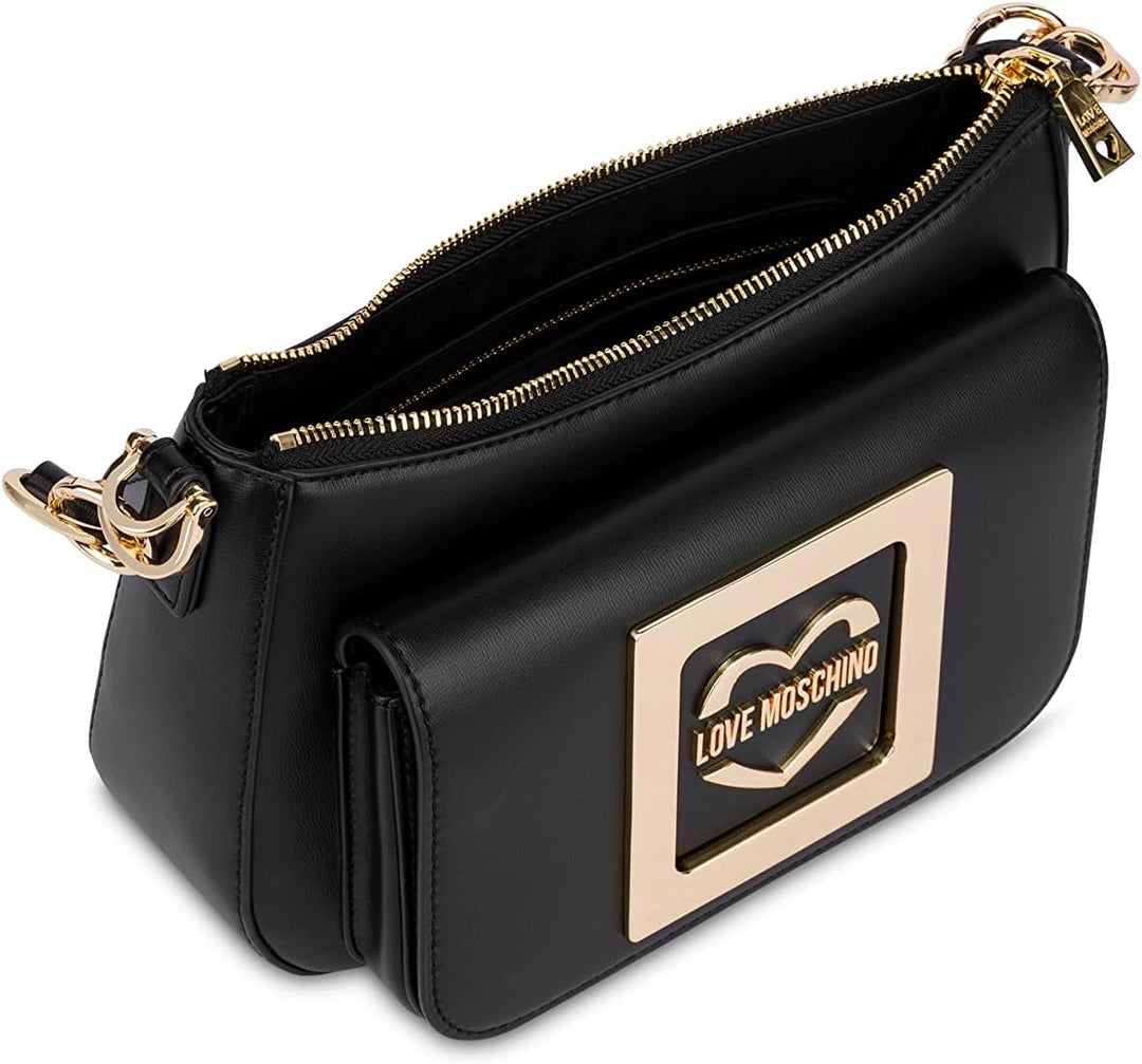 Love Moschino Women's Jc4306pp0gkv0 Handbag, 16X24X10 Schwarz, Schwarz