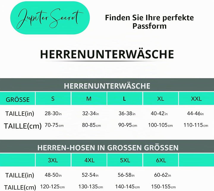 JupiterSecret Herren Boxershorts Baumwolle Unterhosen Männer 6er und 10er Pack Grosse Amerikanische