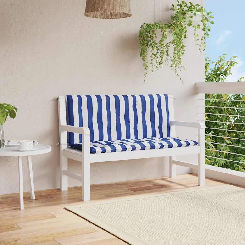 vidaXL Gartenbank Auflage 2 STK., Sitzkissen für Gartenmöbel Terrassenmöbel, Wasserabweisendes Sitzp