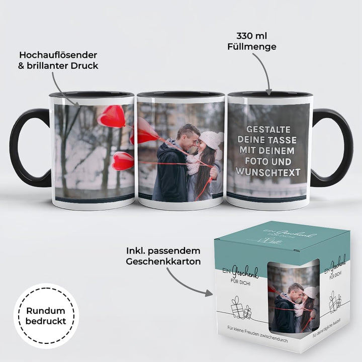 Personalisierte Tasse | personalisiert mit Foto oder Text | Tasse mit Bild | Geschenkidee | Fototass