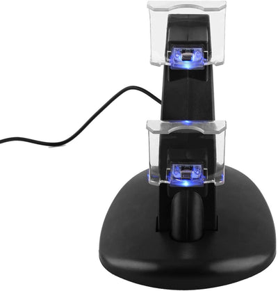 Demeras PS4-Controller-Ladeger?t USB-Dual-Ladeger?t Schnellladestation Ladestation Dock f¨¹r PS4-Con