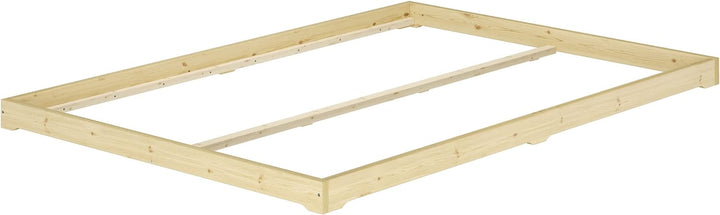 Erst-Holz Futonbett bodenbett extra niedriges Studentenbett 140x200 Fichte Tanne geölt V-60.47-14, A