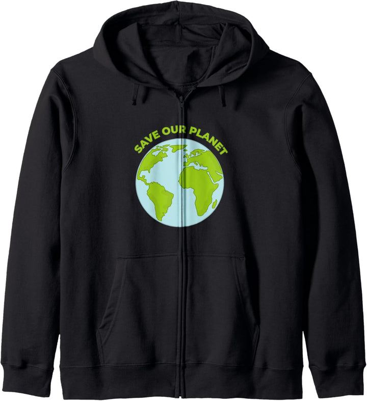 SAVE THE PLANET Umweltschutz Naturschutz Erde Planet Kapuzenjacke