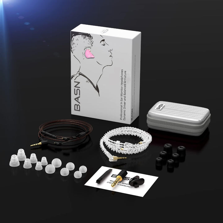 BASN Bmaster DREI-Dynamische Treiber In-Ear-Monitore Kopfhörer mit Zwei Abnehmbaren Kabeln Ohrhörer