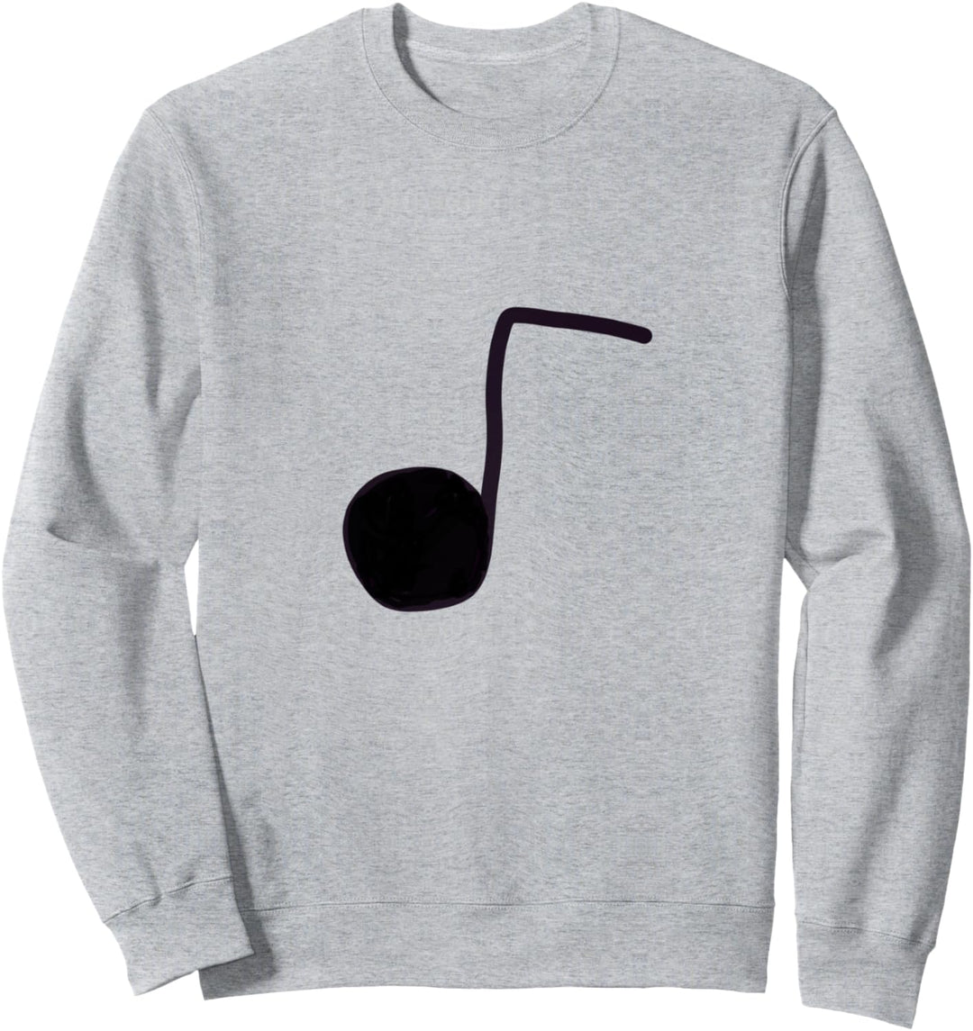 Schwarze Symphonie-Musiknote Sweatshirt