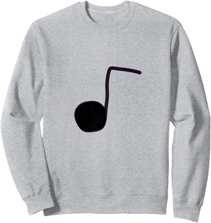 Schwarze Symphonie-Musiknote Sweatshirt