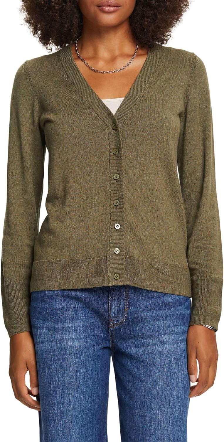 ESPRIT Cardigan mit V-Ausschnitt