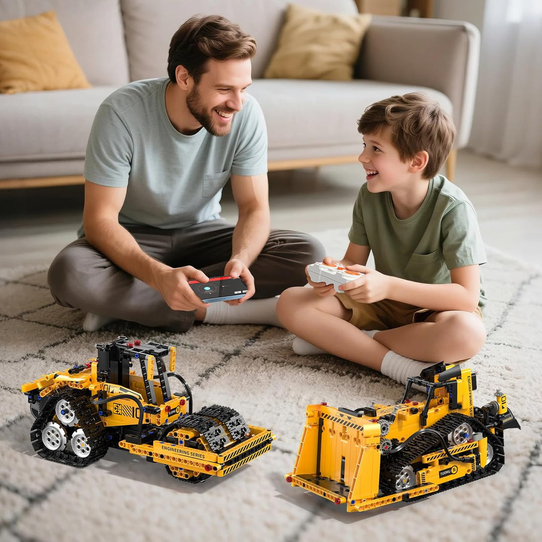 Technic Roboter Bauspielzeug Bausatz, 535PCS 5-IN-1 RC Roboter und Auto, Ferngesteuert und App Robot